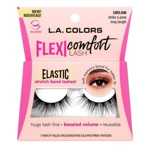 L.A.‎ COLORS Lash Strike a Pose CBEL508 Black Long Length New Eyelashes